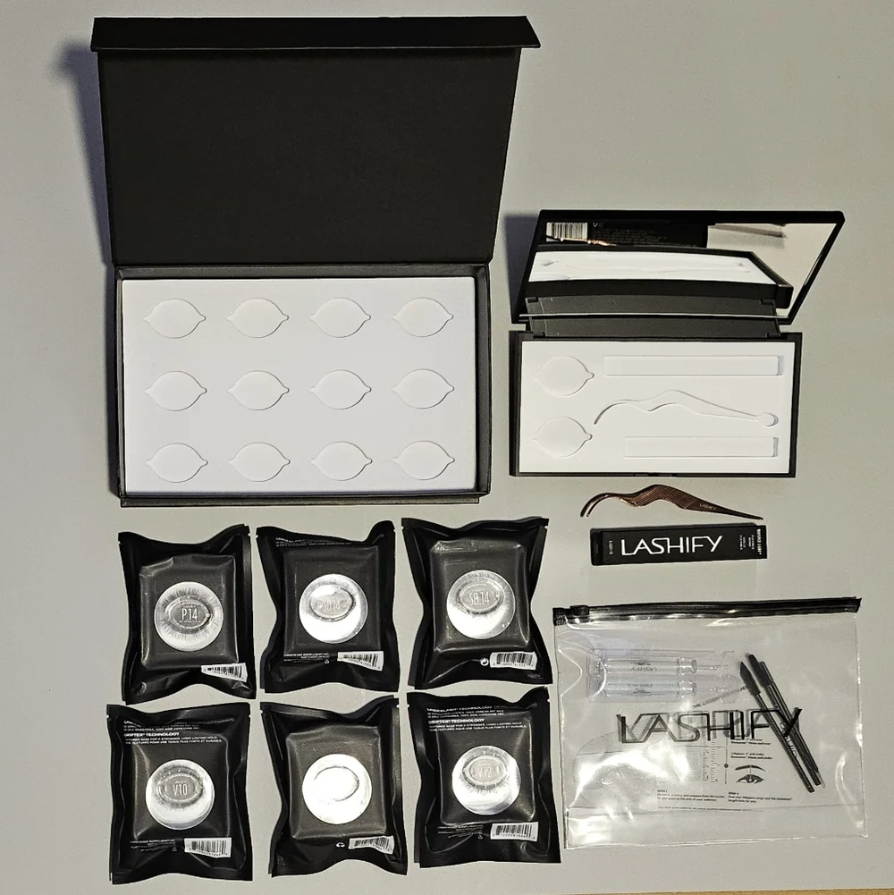 Lashify Set - 6 Lashes, Bond, Wand Applicator, and Storage Cases - Picture 2 of 4
